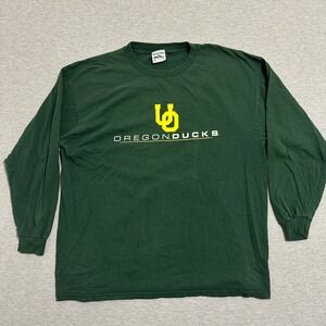 Briar‎ Creek Oregon Ducks Mens XL Long Sleeve T-Shirt Green Collegiate Athletic